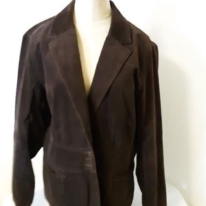 Vintage JONES NEW YORK  JACKET BROWN. SIZE XL